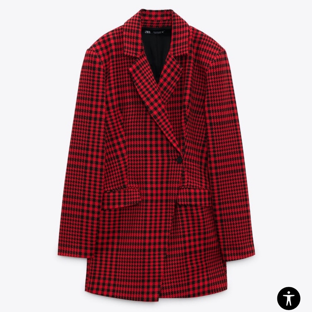 NEW Zara - HOUNDSTOOTH JUMPSUIT DRESS